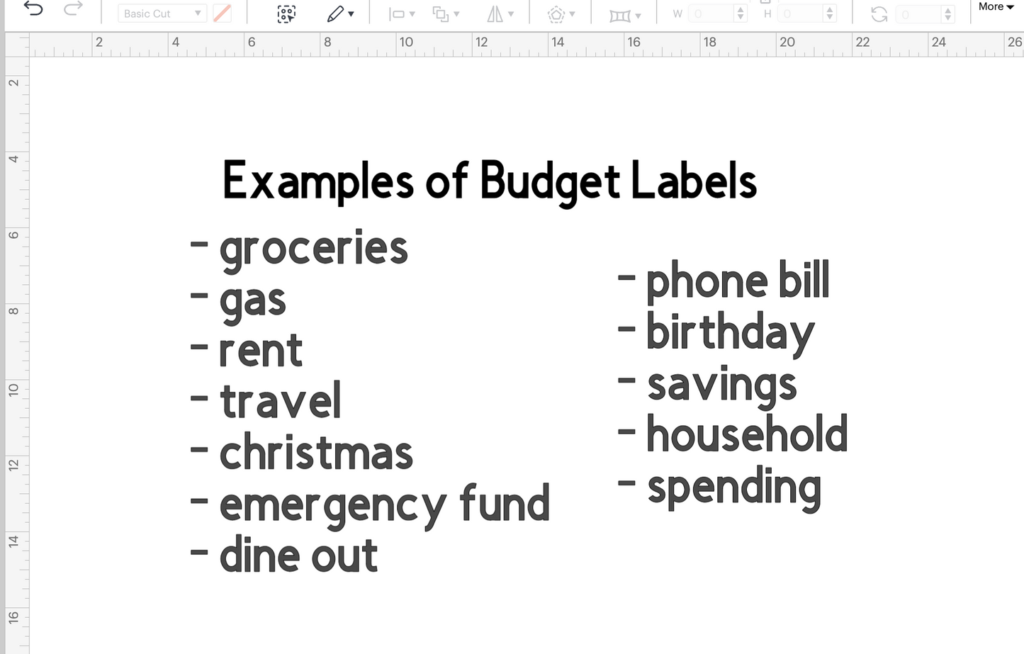 Budget Binder